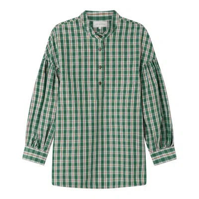 Lee Mathews Gordon Blouse In Green
