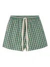 Lee Mathews Gordon Checked Drawstring Shorts In Pattern
