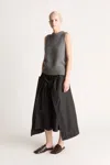 Lee Mathews Greta Vest In Charcoal