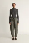Lee Mathews Harper Drill Pant In Gray