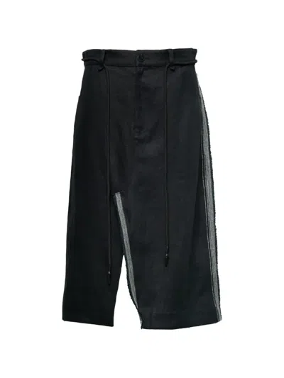 Lee Mathews Haruto Linen Skirt In Black