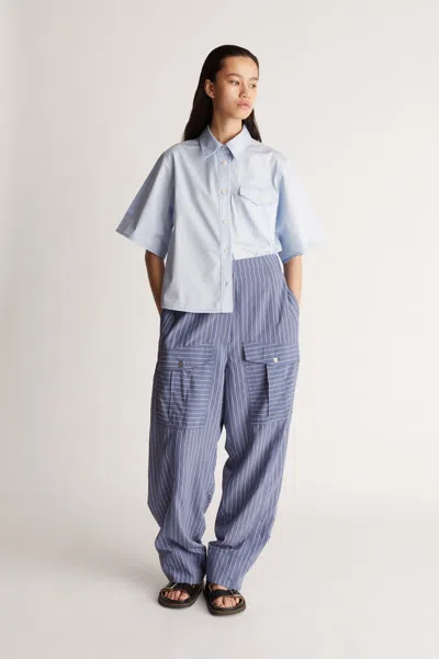 Lee Mathews Heath Pant In Blue Stripe