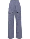 Lee Mathews Heath Trousers In Blue