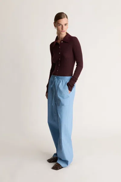 Lee Mathews Heather Pant In Blue