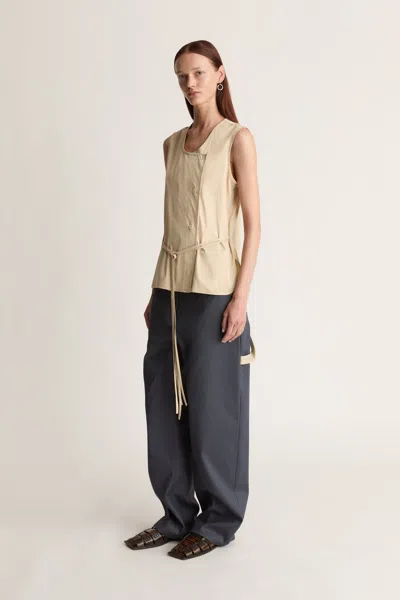 Lee Mathews Heather Top In Neutral