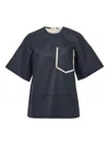 Lee Mathews Henry Chest-pocket Shirt In Blue