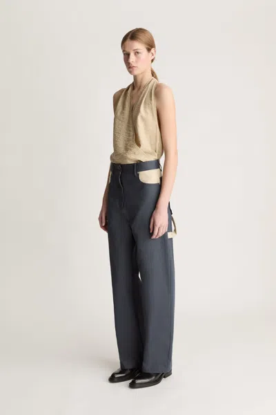 Lee Mathews Henry Pant In Blue