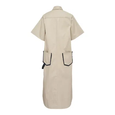 Lee Mathews Henry Shirt Dress In Neutral