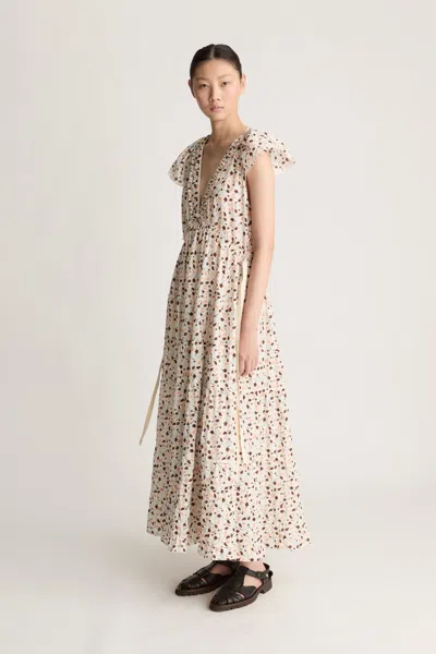 Lee Mathews Holly Dress In White