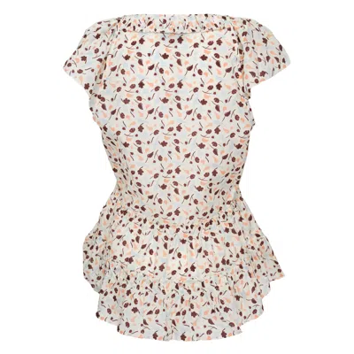 Lee Mathews Holly Top In Neutral