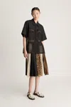 Lee Mathews Issy Short Sleeve Shirt In Animal Print