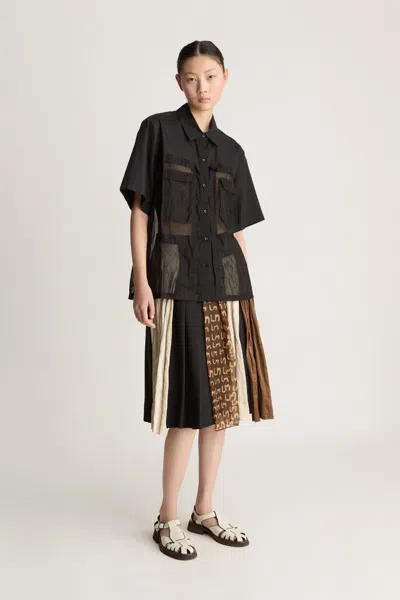 Lee Mathews Issy Short Sleeve Shirt In Animal Print