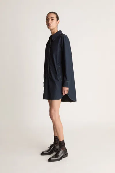 Lee Mathews Jack Mini Dress In Navy