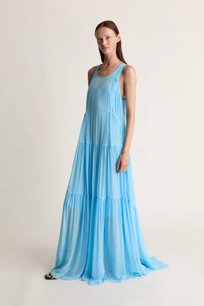 Lee Mathews Jena Cami Dress In Blue