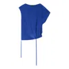 Lee Mathews Kiki Asymmetrical Blouse In Black