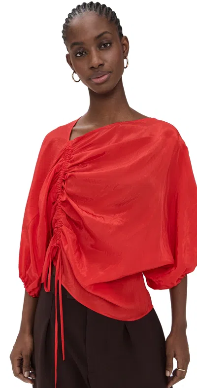 Lee Mathews Kiki Blouse Scarlet