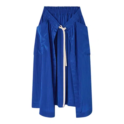 Lee Mathews Kiki Skirt In Blue