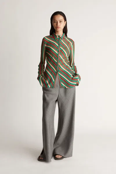 Lee Mathews Lana Blouse In Apple