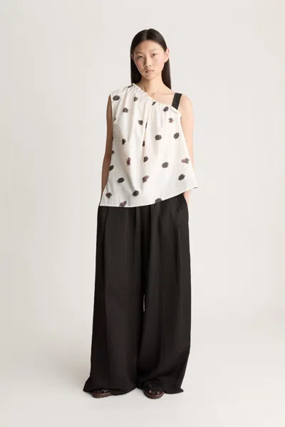 Lee Mathews Leila Top In White