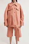 Lee Mathews Leo Jacket In Pink