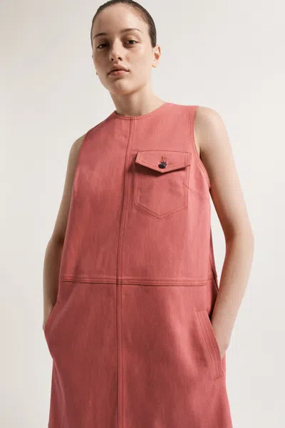 Lee Mathews Leo Pinafore In Pink