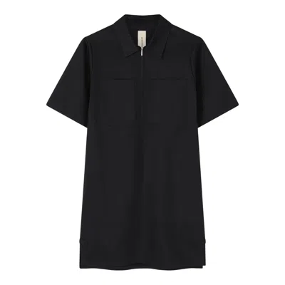 Lee Mathews Lm Drill Mini Dress In Blue