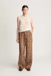 Lee Mathews Lm Monogram Pant In Brown