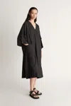 Lee Mathews Lm Oversized Tee Dress In Black