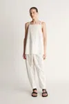 Lee Mathews Lm Poplin Cami In Natural