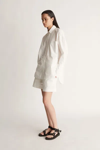 Lee Mathews Lm Poplin Ls Shirt In Natural