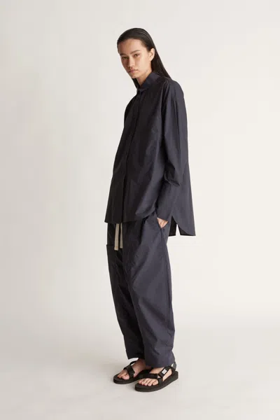 Lee Mathews Lm Poplin Ls Shirt In Navy