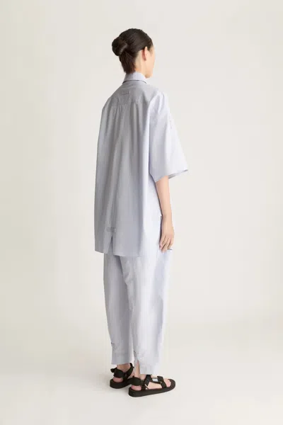 Lee Mathews Lm Poplin Shirt In Gray