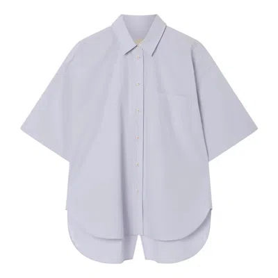 Lee Mathews Lm Poplin Shirt In Gray