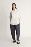 Lee Mathews Lm Poplin Ss Shirt In Natural