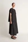 Lee Mathews Lm Poplin Tee In Black