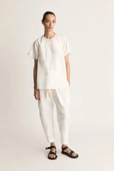 Lee Mathews Lm Poplin Tee In Neutral