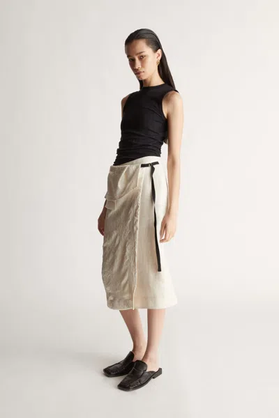 Lee Mathews Louise Skirt In Natural