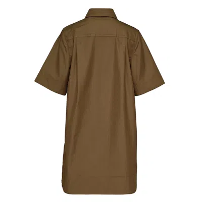 Lee Mathews Lucien Mini Dress In Brown