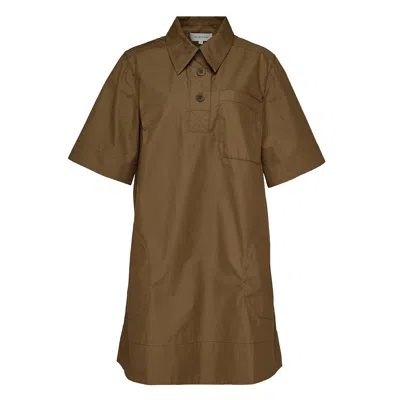 Lee Mathews Lucien Mini Dress In Brown