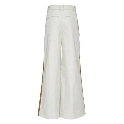 Lee Mathews Lucien Spliced Pant In White