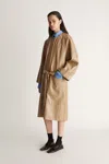 Lee Mathews Luis Raglan Coat In Camel