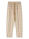 Lee Mathews Lyle Checked Trousers In Neutral