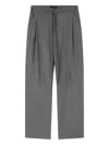 Lee Mathews Maggie Drawstring Trousers In Gray