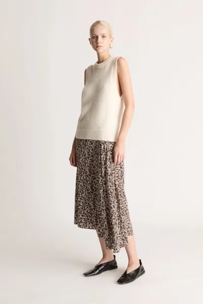 Lee Mathews Maple Skirt In Chocolate