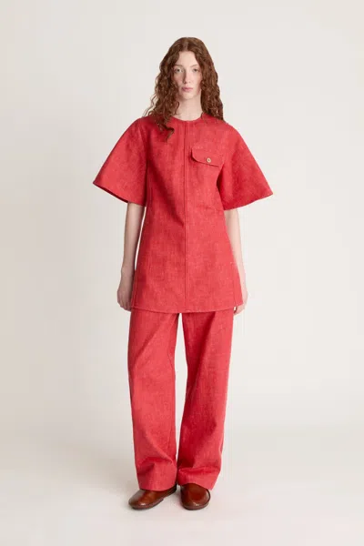 Lee Mathews Maxine Mini Dress In Red