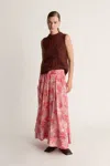 Lee Mathews Meredith Skirt In Pink