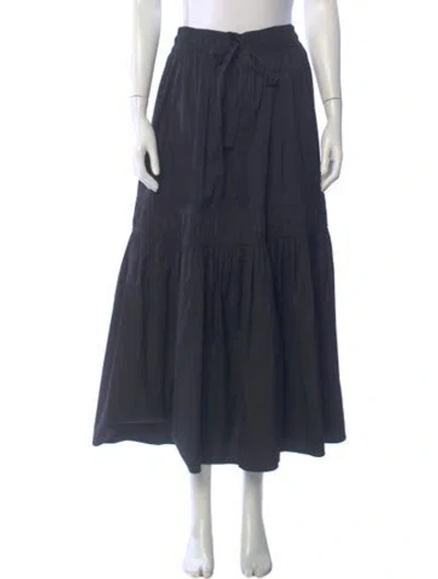 Pre-owned Lee Mathews Midi Length Skirt In Blue