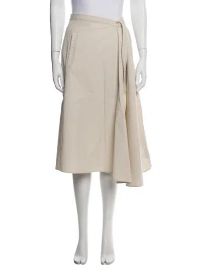 Pre-owned Lee Mathews Midi Length Skirt In Neutral