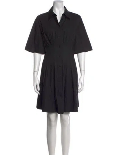 Pre-owned Lee Mathews Mini Dress In Black