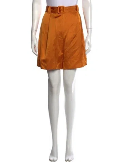 Pre-owned Lee Mathews Mini Shorts In Orange